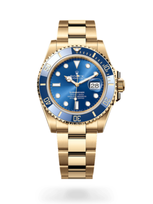 Rolex Submariner Date Oyster, 41 mm, yellow gold Blue Dial