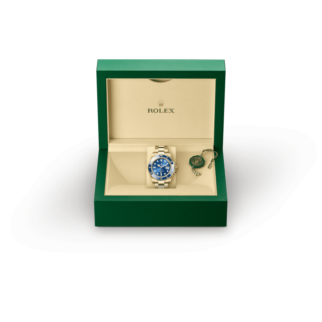 Rolex Submariner Date Oyster, 41 mm, yellow gold Blue Dial