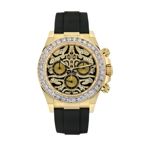 Rolex Daytona Eye of the Tiger Yellow Gold rubber strap