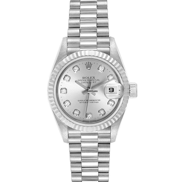 Rolex Datejust 31 Diamond Silver Dial Ladies Watch