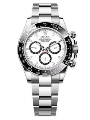 New 2024 Rolex Daytona Steel Ceramic Newest Style White Dial 126500LN