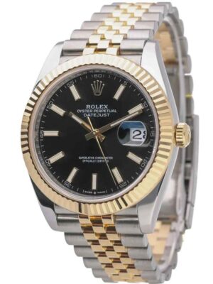 Rolex Datejust 41 Yellow Black Dial and Gold Oyster