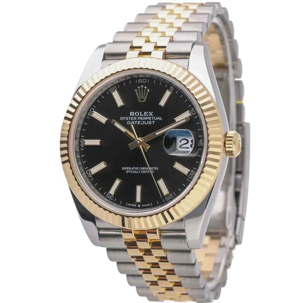 Rolex Datejust 41 Yellow Black Dial and Gold Oyster