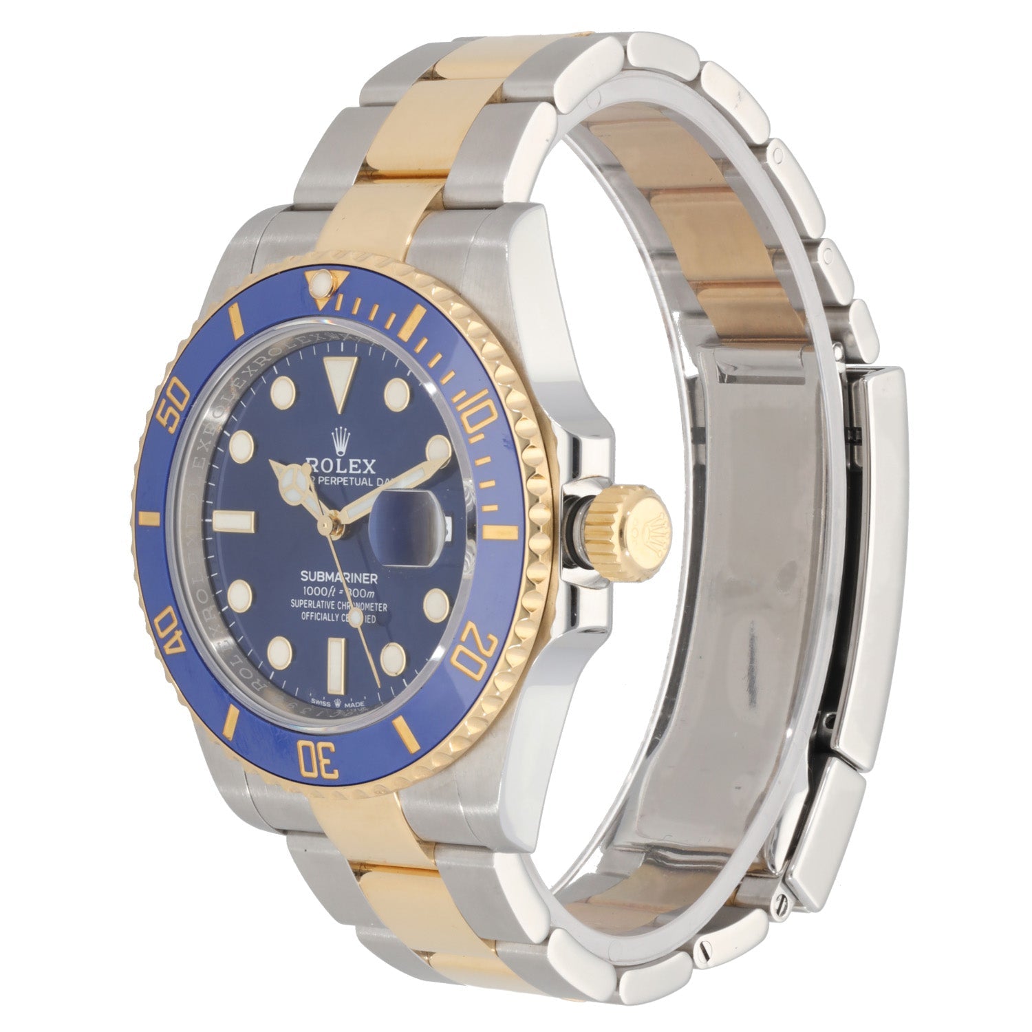 Rolex Submariner Date 41mm Blue Dial Two-tone Yellow Gold