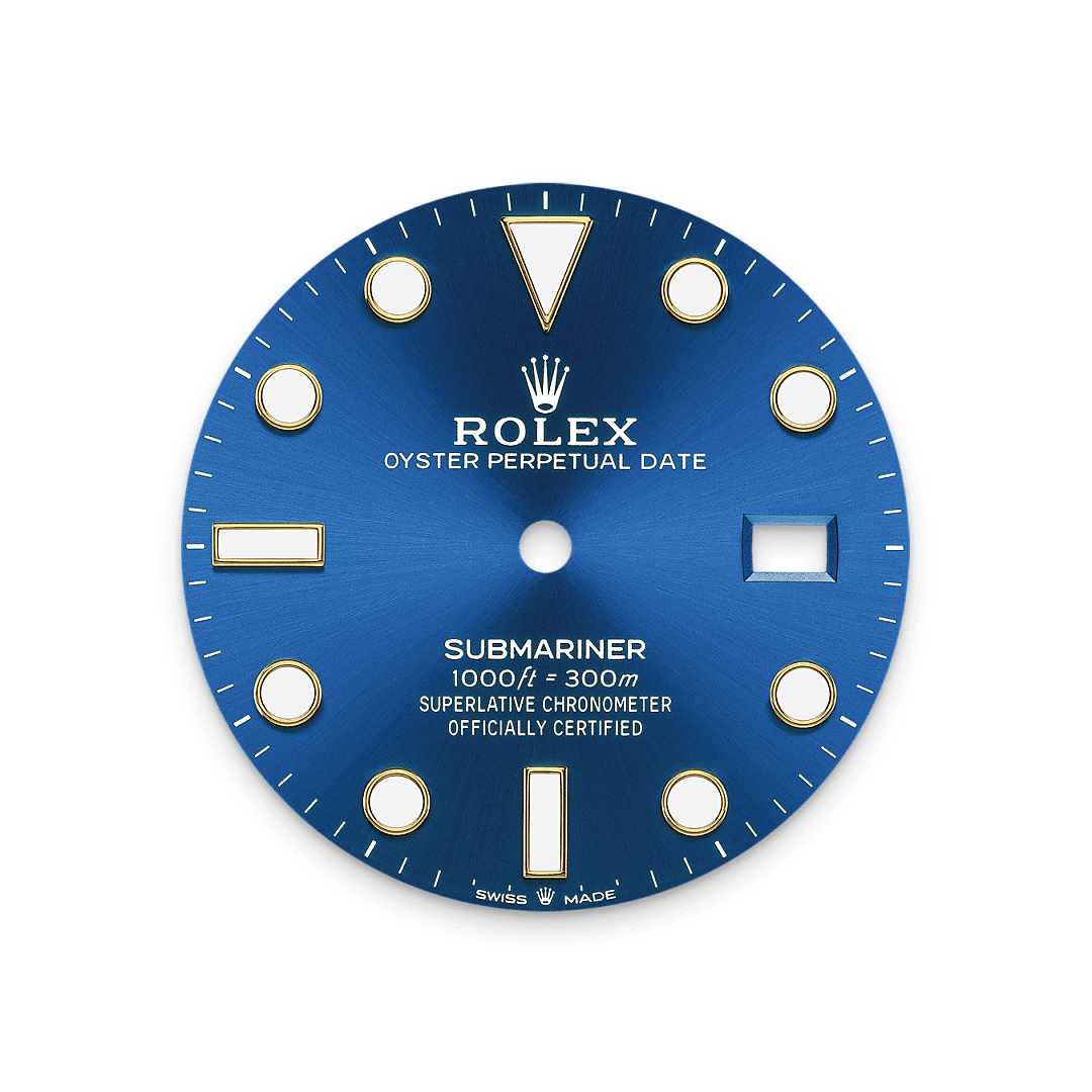 Rolex Submariner Date Oyster, 41 mm, yellow gold Blue Dial