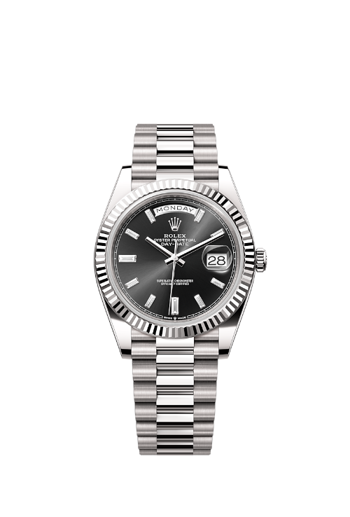 Rolex Day-Date 40 | REF. 228235 | Black Dial | Box & Papers | Silver
