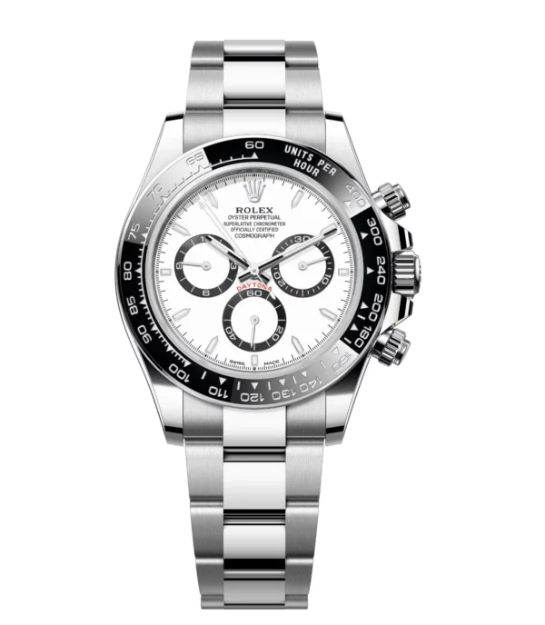 Rolex Cosmograph Daytona 40 Oyster Perpetual Oystersteel white dial Oyster band Reference 126500LN