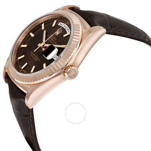 Rolex Day-Date 36mm President Chocolate Dial 18kt Everose Gold