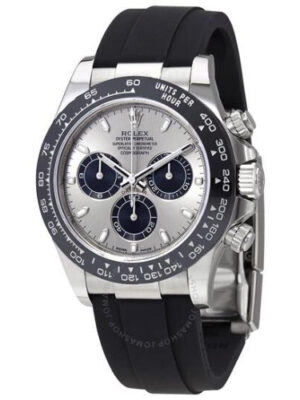 Rolex Cosmograph Daytona Chronograph Silver Oysterflex