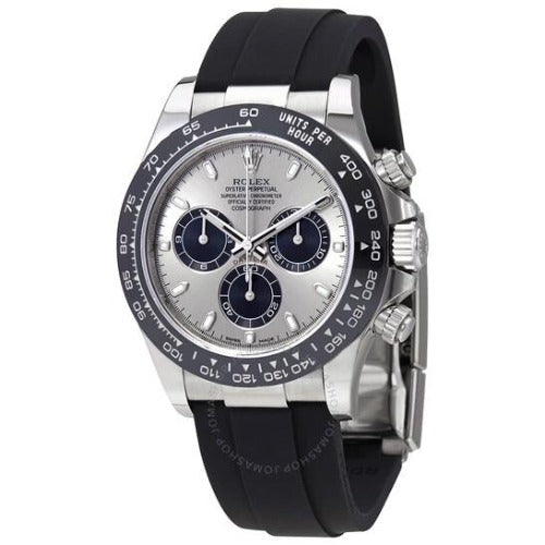 Rolex Cosmograph Daytona Chronograph Silver Oysterflex