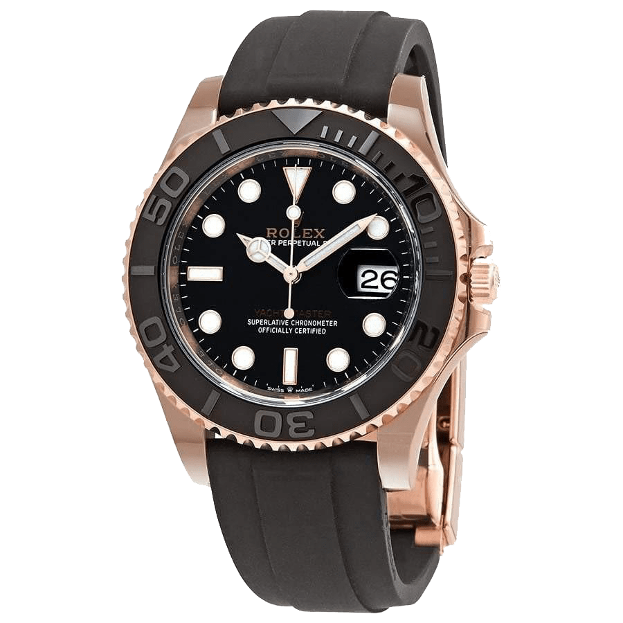 Rolex Yacht-Master 18kt Everose Gold Black Dial