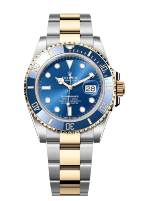 Rolex Submariner Date 41 Oyster Perpetual Oystersteel and yellow gold Cerachrom bezel insert in blue ceramic royal blue dial Oyster band Reference 126613LB