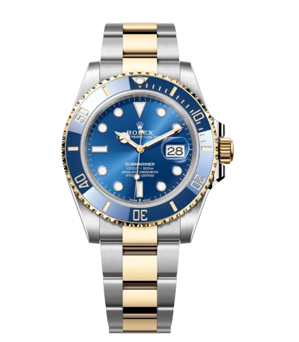 Rolex Submariner Date 41 Oyster Perpetual Oystersteel and yellow gold Cerachrom bezel insert in blue ceramic royal blue dial Oyster band Reference 126613LB