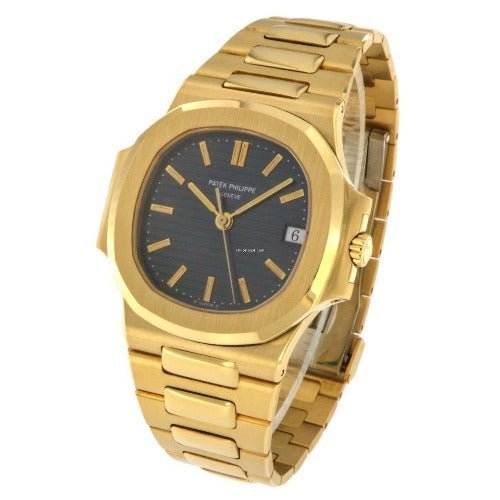 Patek Philippe NAUTILUS Automatic Black Dial Yellow Gold