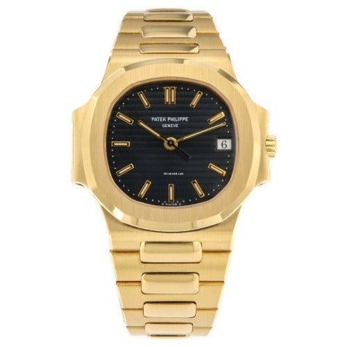 Patek Philippe NAUTILUS Automatic Black Dial Yellow Gold