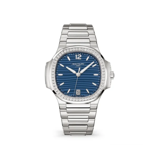 Patek Philippe Nautilus Automatic Blue Opaline Dial Diamond Ladies 35mm