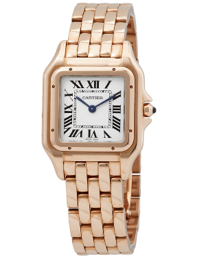 Panthere de Cartier Silver Dial 18kt Pink