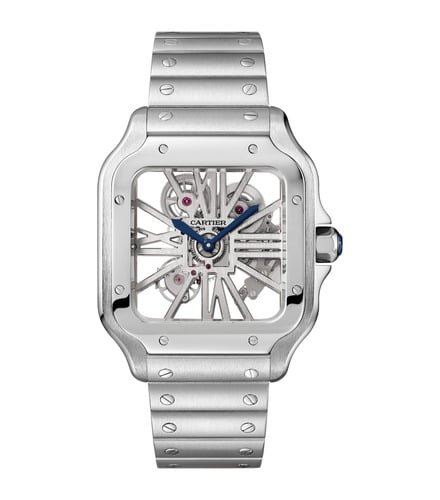 CARTIER Santos Skeleton 39mm Silvered