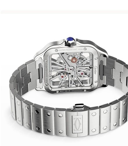 CARTIER Santos Skeleton 39mm Silvered