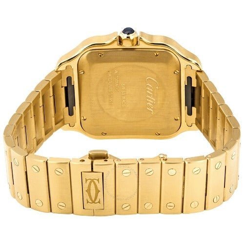 Cartier Santos Gold Date 35mm