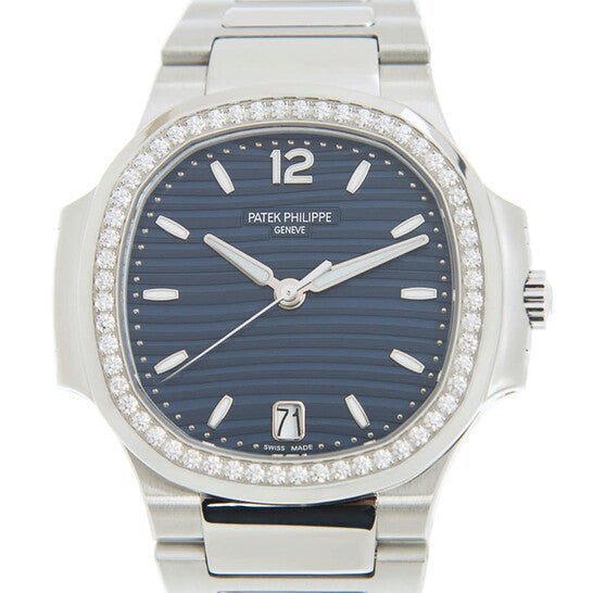 Patek Philippe Nautilus Automatic Blue Opaline Dial Diamond Ladies