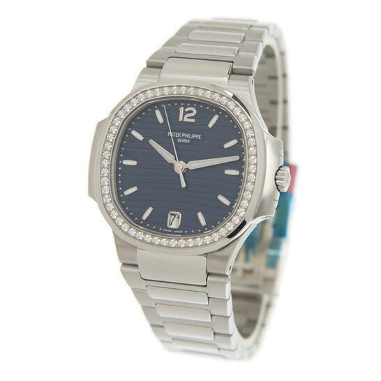 Patek Philippe Nautilus Automatic Blue Opaline Dial Diamond Ladies