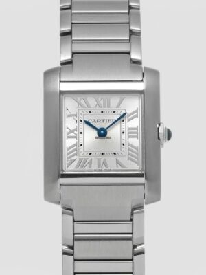 Cartier Tank Française Quartz Silver Dial Ladies Watch