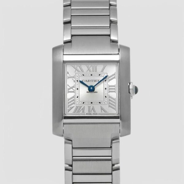Cartier Tank Française Quartz Silver Dial Ladies Watch