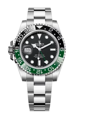 Rolex GMT-Master II "Sprite" Oystersteel black dial Oyster band Reference 126720VTNR