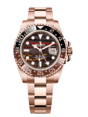 Rolex GMT-Master II 40 Oyster Perpetual 18 ct Everose gold tiger iron dial Oyster band Reference 126715CHNR