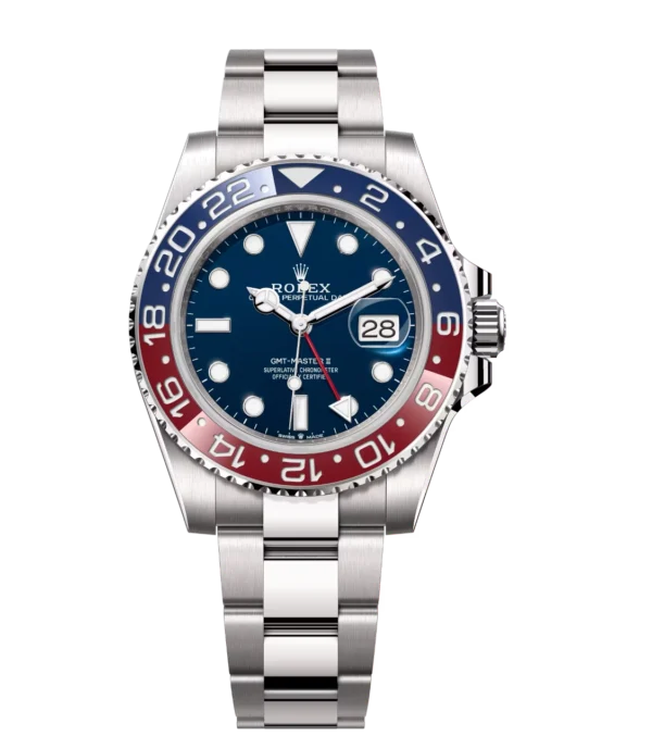 Rolex GMT-Master II 40 Oyster Perpetual 18 ct white gold midnight blue dial Oyster band Reference 126719BLRO