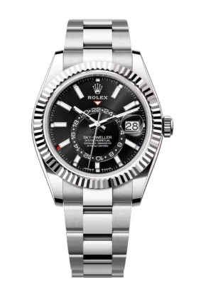Rolex Sky-Dweller 42 Oyster Perpetual Oystersteel and white gold bright black dial Oyster band Reference 336934