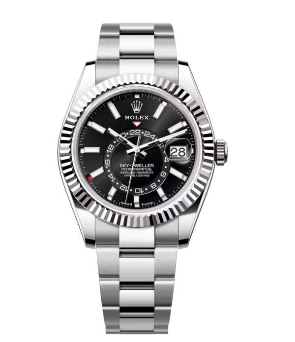 Rolex Sky-Dweller 42 Oyster Perpetual Oystersteel and white gold bright black dial Oyster band Reference 336934
