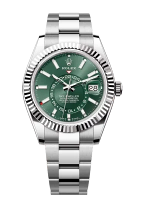 Rolex Sky-Dweller 42 Oyster Perpetual Oystersteel and white gold mint green dial Oyster band Reference 336934