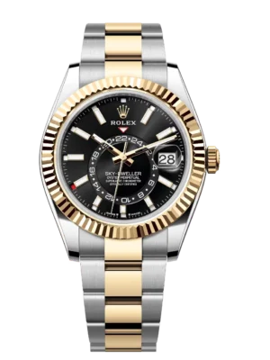 Rolex Sky-Dweller 42 Oyster Perpetual Oystersteel and yellow gold bright black dial Oyster band Reference 336933
