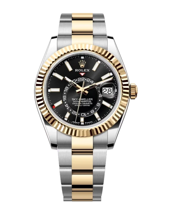 Rolex Sky-Dweller 42 Oyster Perpetual Oystersteel and yellow gold bright black dial Oyster band Reference 336933
