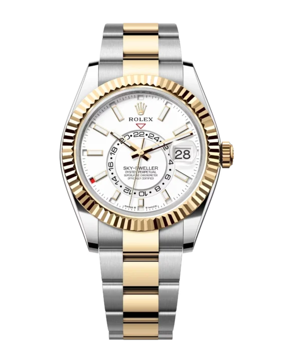 Rolex Sky-Dweller 42 Oyster Perpetual Oystersteel and yellow gold intense white dial Oyster band Reference 336933
