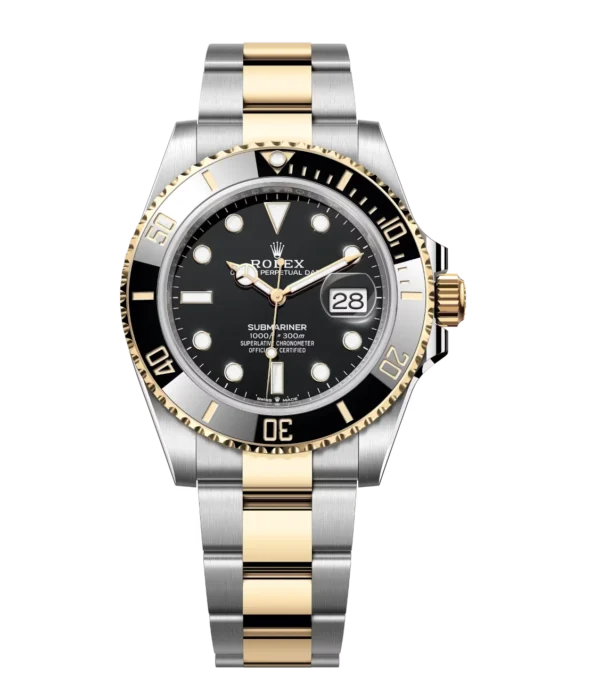 Rolex Submariner Date 41 Oyster Perpetual Oystersteel and yellow gold Cerachrom bezel insert in black ceramic black dial Oyster band Reference 126613LN