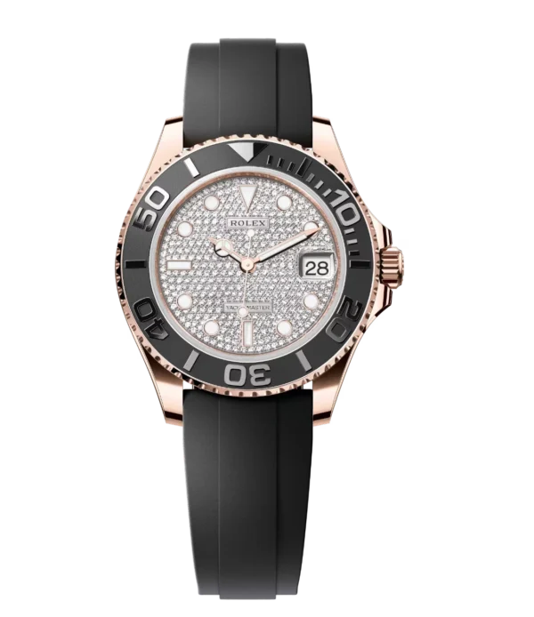 Rolex Yacht-Master 37 Oyster Perpetual 18 ct Everose gold Oysterflex band Reference 268655