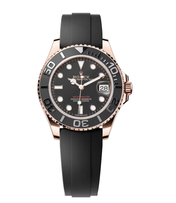 Rolex Yacht-Master 37 Oyster Perpetual 18 ct Everose gold Oysterflex band Reference 268655