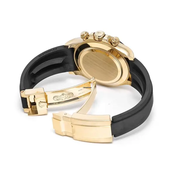 Rolex Cosmograph Daytona 40 Oyster Perpetual 18 ct yellow gold champagne colour dial Oysterflex band Reference 116518LN