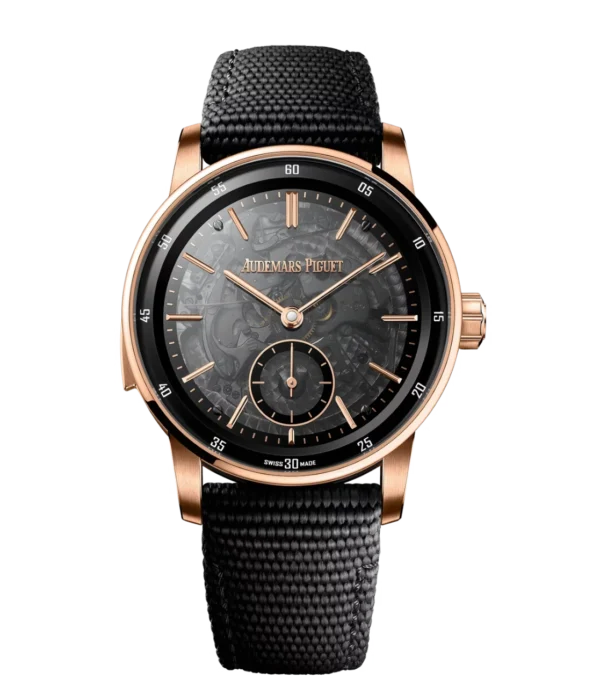 Audemars Piguet Code 11.59 Minute Repeater Supersonnerie Black ceramic and Black smoked sapphire dial Black rubber-coated strap Ref. 26395NR.OO.D002KB.01