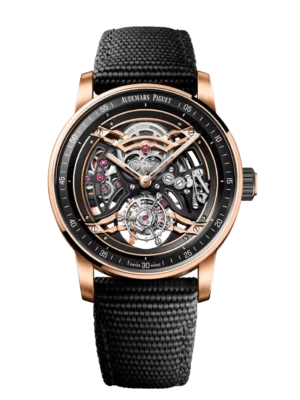 Audemars Piguet Code 11.59 Selfwinding Flying Tourbillon Openworked Black ceramic and Black dial Black rubber-coated strap Ref. 26601NR.OO.D002KB.01
