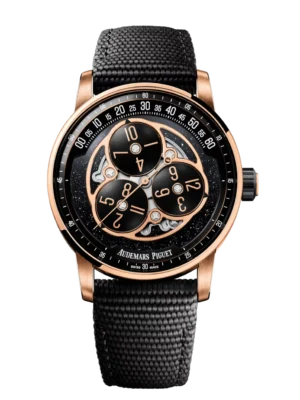 Audemars Piguet Code 11.59 Starwheel Black ceramic and black aventurine dial black textured rubber strap Ref. 15212NR.OO.A002KB.01-AB