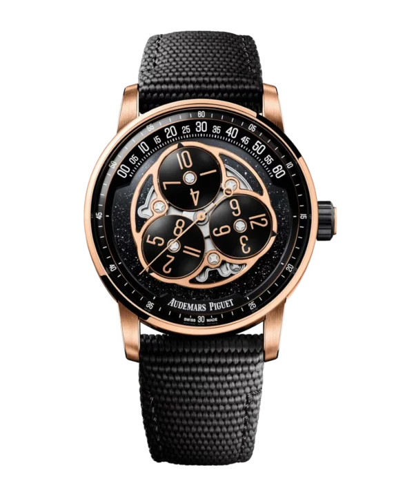 Audemars Piguet Code 11.59 Starwheel Black ceramic and black aventurine dial black textured rubber strap Ref. 15212NR.OO.A002KB.01-AB