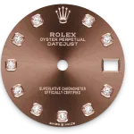 Rolex Datejust 31 Oyster Perpetual Oystersteel and Everose gold chocolate, diamond-set dial Jubilee band Reference 278271