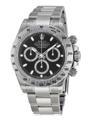 Rolex Cosmograph Daytona 40 Oyster Perpetual Oystersteel black dial Oyster band Reference 116520BKSO