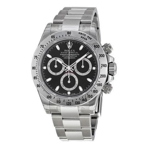 Rolex Cosmograph Daytona 40 Oyster Perpetual Oystersteel black dial Oyster band Reference 116520BKSO