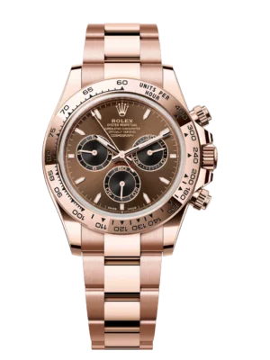 Rolex Cosmograph Daytona 40 Oyster Perpetual 18 ct Everose gold chocolate and black dial Oyster band Reference 126505
