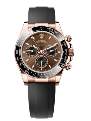 Rolex Cosmograph Daytona 40 Oyster Perpetual 18 ct Everose gold chocolate and black dial Oysterflex band Reference 126515LN